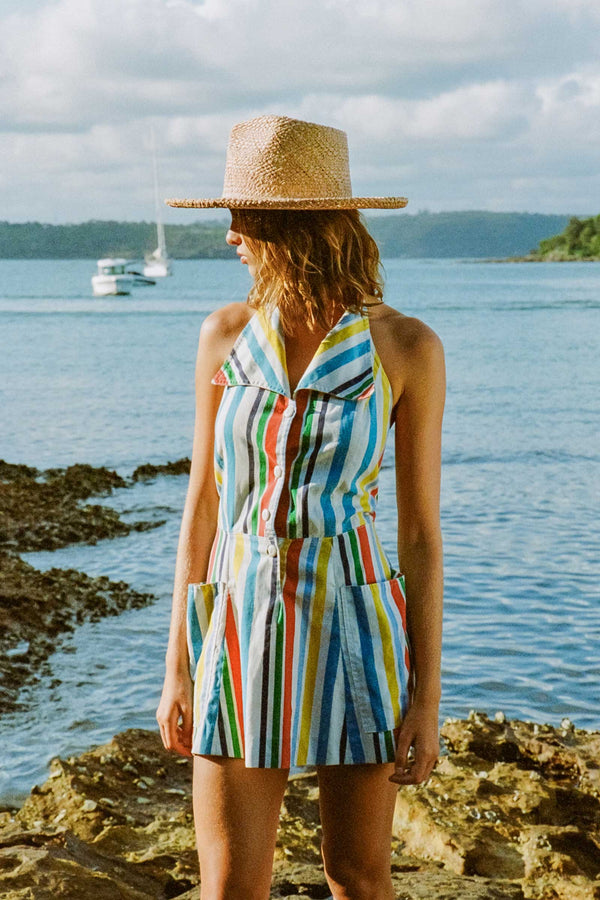 Breeze Fedora - Straw Fedora Hat in Natural