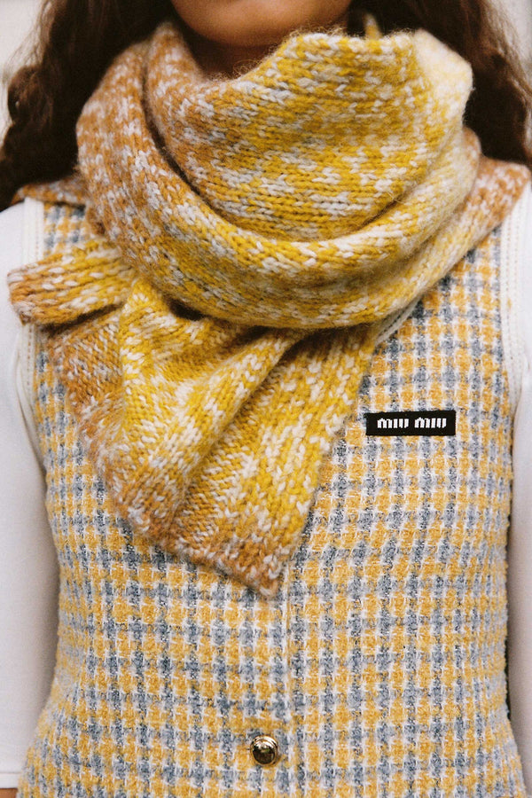 Kai Scarf - Yarn in Yellow