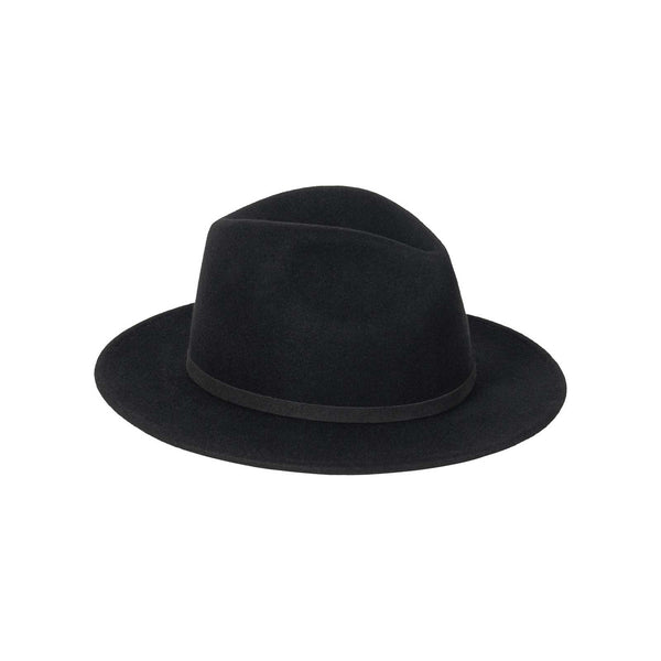 The Palo Fedora - Wool Felt Fedora Hat in Black