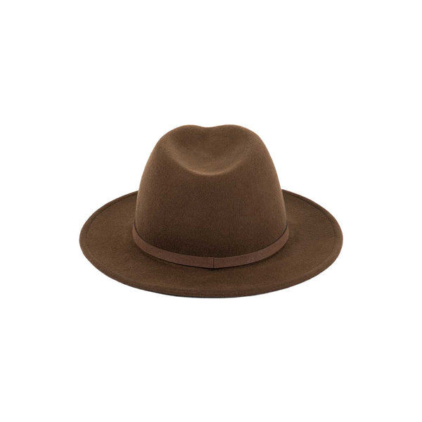 The Palo Fedora - Wool Felt Fedora Hat in Brown