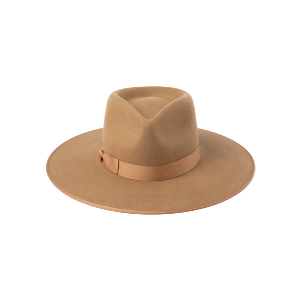 Teak Rancher - Wool Felt Fedora Hat in Brown