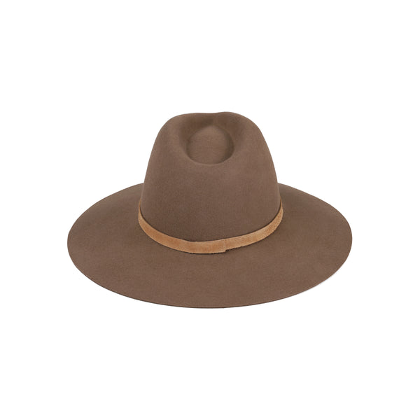 The Grove - Wool Felt Fedora Hat in Brown