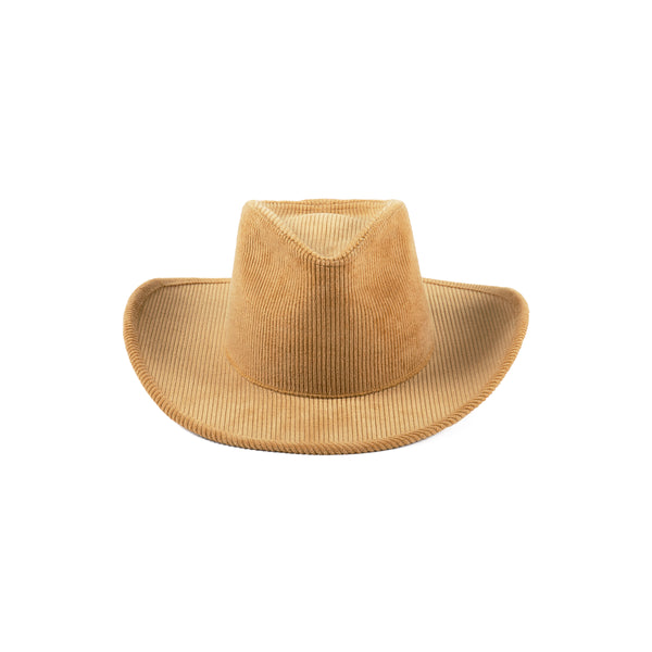 The Sandy Cord - Corduroy Fedora Hat in Brown