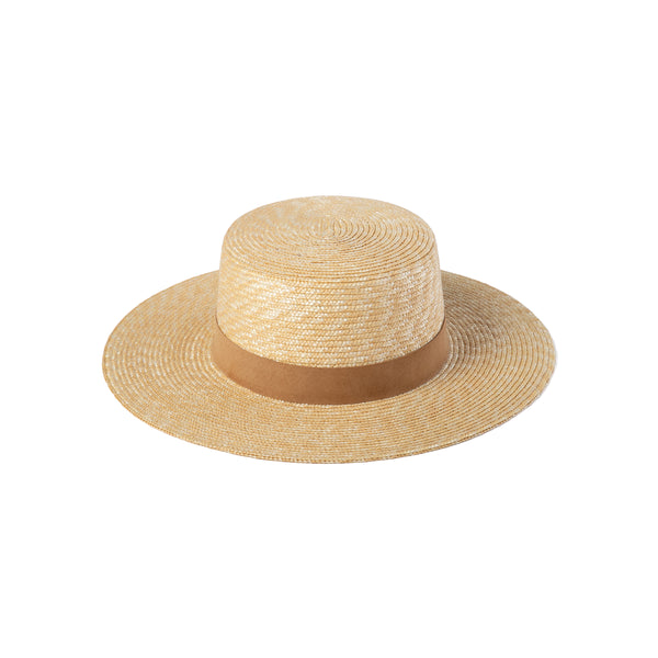 The Spencer Boater - Straw Boater Hat in Natural