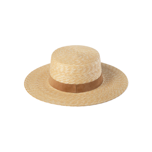 The Spencer Boater - Straw Boater Hat in Natural