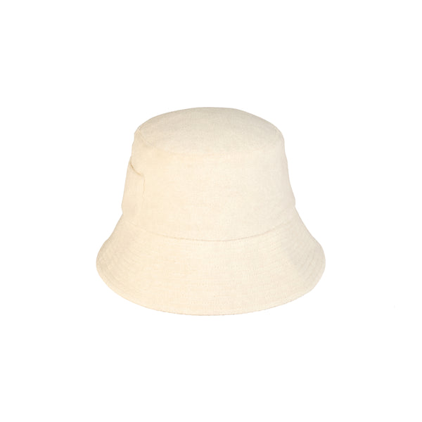 Wave Bucket - Cotton Bucket Hat in Beige