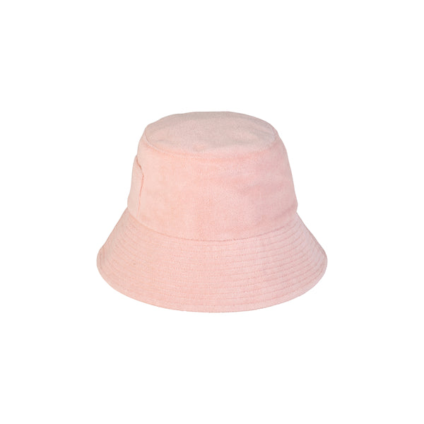 Wave Bucket - Cotton Bucket Hat in Pink