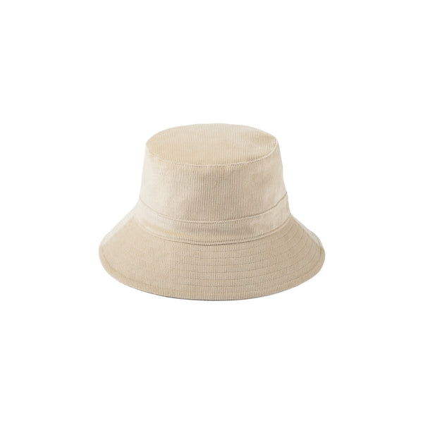 Dunes Bucket - Corduroy Bucket Hat in Beige