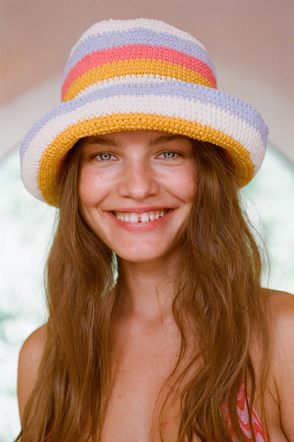 Island Bucket - Cotton Bucket Hat in Multicolor